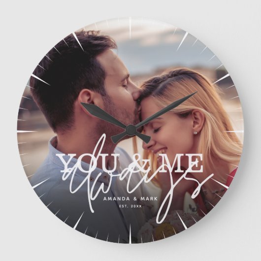 Jij & Ik Altijd Koppel Liefde Grote Klok (Voorkant)