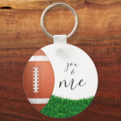 Jij & ik American Football Superbowl Sleutelhanger (Voorkant)