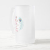 Jij & ik: de perfecte combinatie | romantisch matglas bierpul (Voorkant links)