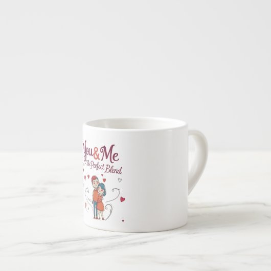 Jij & ik: de perfecte mix espresso kop (Voorkant rechts)