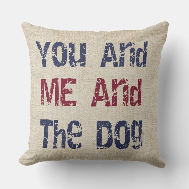 Jij, ik en de Dog Pillow Kussen (Voorkant)