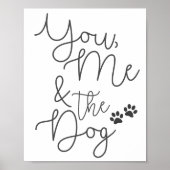 Jij, ik en de Dog Poster Print (Voorkant)