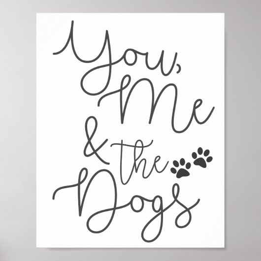 Jij, ik en de Dogs Poster Print (Voorkant)