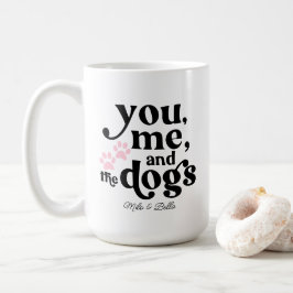 Jij, ik en de honden Koppel Minimalistisch Cadeau Koffiemok