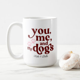 Jij, ik en de honden Koppel Minimalistisch Cadeau  Koffiemok