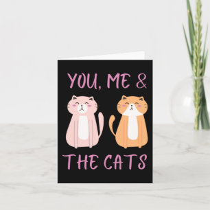 Jij Ik En De Katten Schattige Valentijnskoppels Kaart