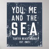 Jij, ik en het Zee Persoonlijk Beach House Poster (Voorkant)