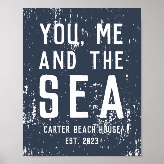Jij, ik en het Zee Persoonlijk Beach House Poster (Voorkant)
