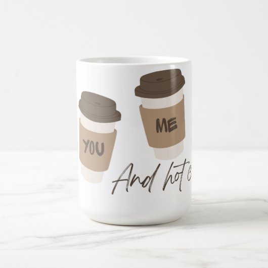 'Jij, ik en hete koffie'-koppel mok (Center)