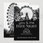 Jij & ik Ferris Wheel Date Night Kaart (Voorkant / Achterkant)