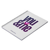 Jij & ik Gepersonaliseerde Valentijnsdag Notitiebo Notitieboek (Linkerzijde)