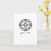 Jij + ik | Hmong geïnspireerde kaart (Gele Bloem)