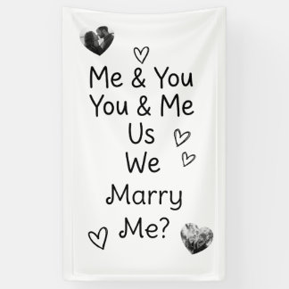 Jij & Ik, Ik & Jij, Wij, Trouw met me? Foto Spandoek