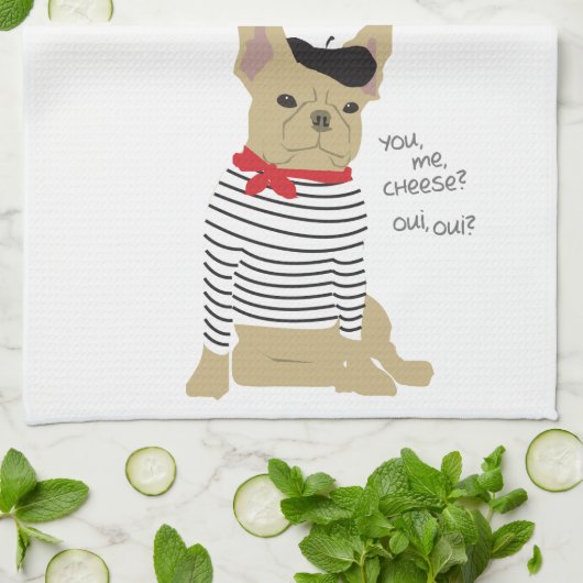 Jij, ik, kaas? theedoek (Gevouwen)