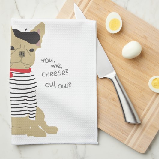 Jij, ik, kaas? theedoek (Quarter Fold)