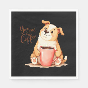 Jij & ik Koffie - Schattigee Corgi & Cozy Brew Servet