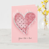 Jij + ik = liefde kaart (Gele Bloem)