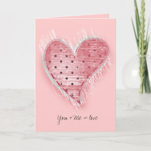 Jij + ik = liefde kaart