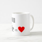 Jij + Ik = Liefde Mok (Voorkant rechts)