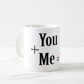 Jij + Ik = Liefde Mok (Voorkant links)