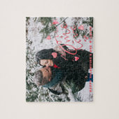 Jij + ik = Liefde | Valentijn Typografie Foto Legpuzzel (Verticaal)