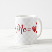 Jij + Ik = ❤️ Mok – Romantisch Valentijnsdag Cadea (Voorkant rechts)
