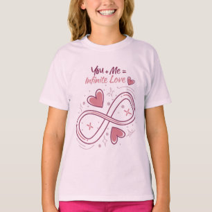 Jij + ik = oneindige liefde t-shirt