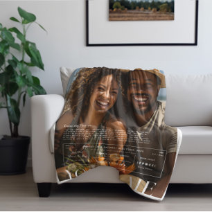 Jij & Ik   Persoonlijke Couples Foto Fleece Deken