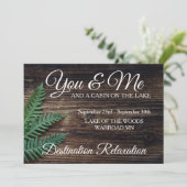 Jij & ik Rustic Kaart (Staand voorkant)