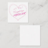 Jij? Ik? Voor altijd samen? Notitiekaartje (Voorkant / Achterkant)