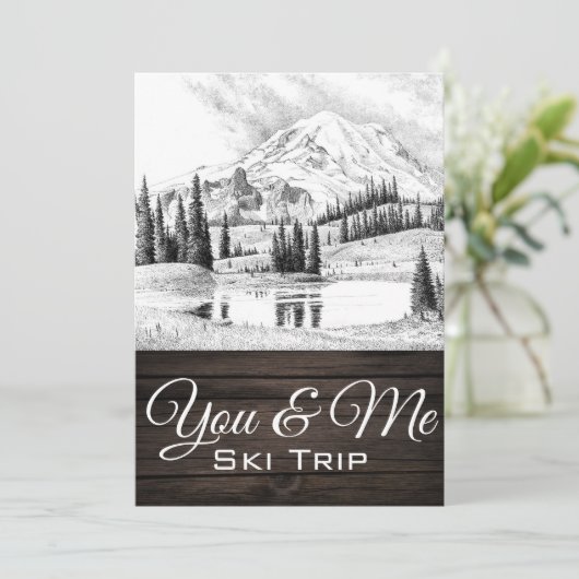 Jij & ik Winterscape Kaart (Staand voorkant)