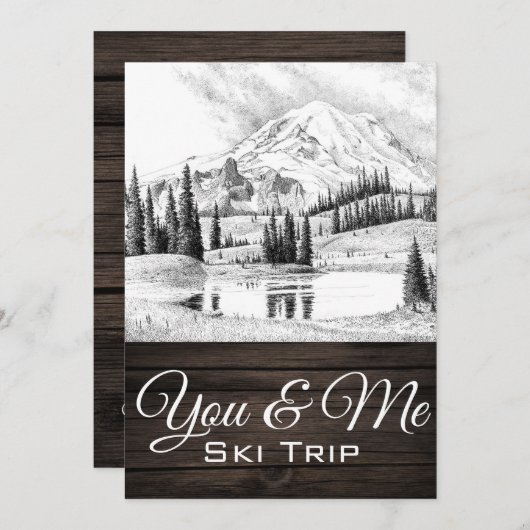 Jij & ik Winterscape Kaart (Voorkant / Achterkant)