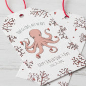 Jij Inktvis Mijn Hart Octopus Valentijnsdag Cadeaulabel
