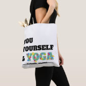 Jij, jezelf en Yoga Floral Canvas tas (Dichtbij)