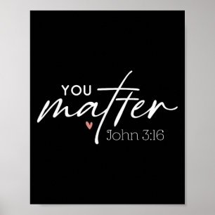 Jij Johannes 3 16 Bijbelvers Christelijk Gezegde Q Poster