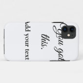 Jij kan dit voeg je tekst afbeelding aangepaste mo Case-Mate iPhone case (Achterkant (horizontaal))