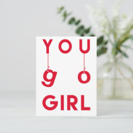 Jij Kan Het - Kanker Hersteld Wenskaart Briefkaart