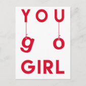 Jij kan het - Kanker Overwin Wenskaart Briefkaart (Voorkant)