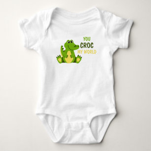 Jij Krokodille Mijn Wereld Krokodil Alligator Baby Romper