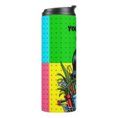 Jij kweekt meisje | Retro Pop Art Plant liefhebber Thermosbeker (Gedraaid links)