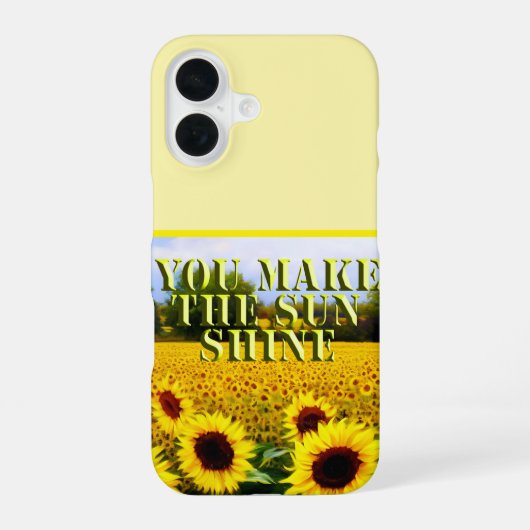 Jij laat de zon schijnen,  iPhone 16 hoesje (Achterkant)