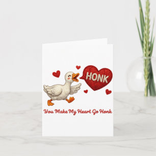 Jij laat mijn hart toeteren Funny Goose Valentijn  Kaart