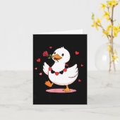 Jij laat mijn hart toeteren Funny Goose Valentijns Kaart (Gele Bloem)