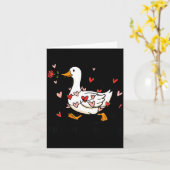 Jij laat mijn hart toeteren Funny Goose Valentijns Kaart (Gele Bloem)