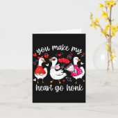 Jij laat mijn hart toeteren Grappige Dwaze Valenti Kaart (Gele Bloem)