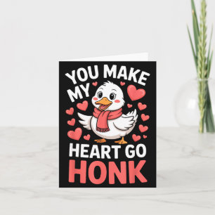 Jij laat mijn hart toeteren Valentijn Gans Grappig Kaart