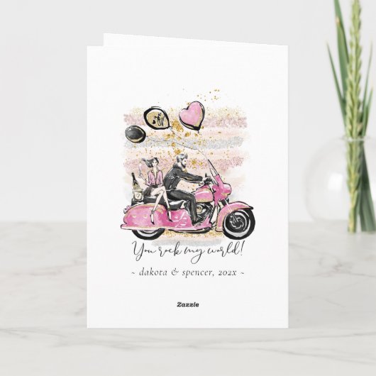 Jij laat mijn wereld schudden | Koppel Motor Subli Kaart (Achterkant)