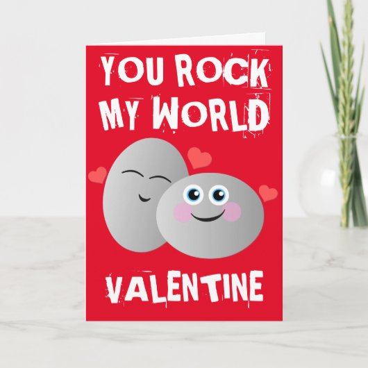 Jij laat mijn wereld schudden valentine kaart (Voorkant)