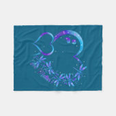 Jij Libelle Zelfmoordpreventie Bewustzijn Mannen V Fleece Deken (Voorkant (Horizontaal))