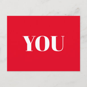 Jij, Liefs, Fijne Valentijnsdag, Rood wit Briefkaart